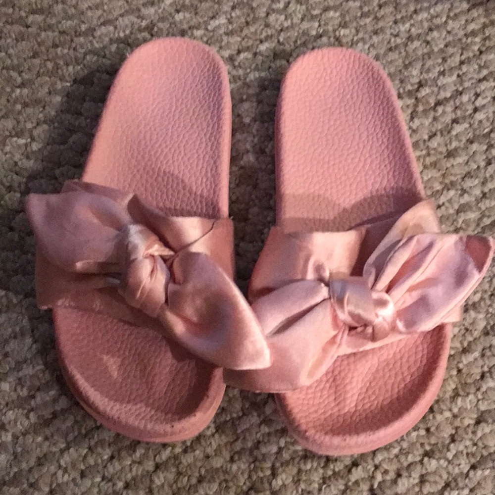 Big girls bow sandals flip flops